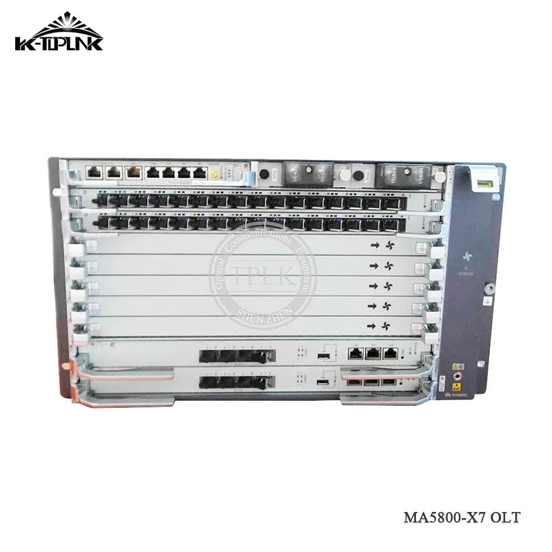

HUA WEI SmartAX MA5800-X7 OLT 10GE EPON/GPON OLT Opitcal Line Terminal,2* MPLA Control with 4*10G ports,2*PILA DC power OLT