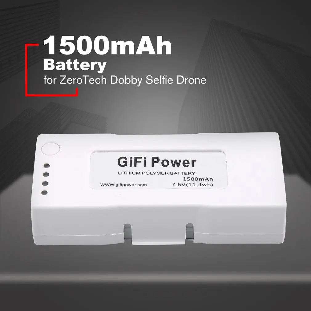 

7.6V 1500mAh Large Capacity Replacement Battery Lipo Battery Lightweight Drone Battery For ZeroTech Dobby Selfie Drone