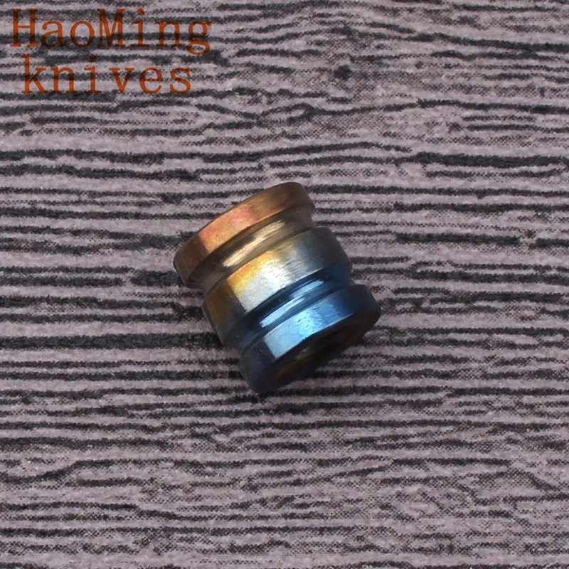 

pocket titanium TC4 outdoor tool Flashlight Knives lanyard new DIY folding knife camping pendant key chain jewelry EDC mini gift