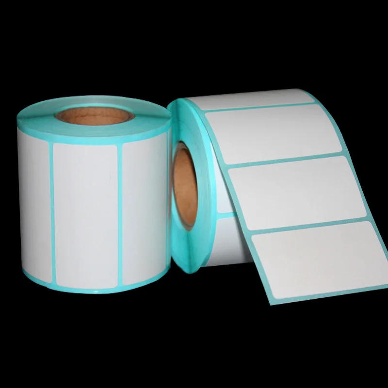 

10x1/10x9/10x15/10x10cm 1 roll Blank white Coated Thermal Paper Adhesive Sticker roll labels for Zebra therm