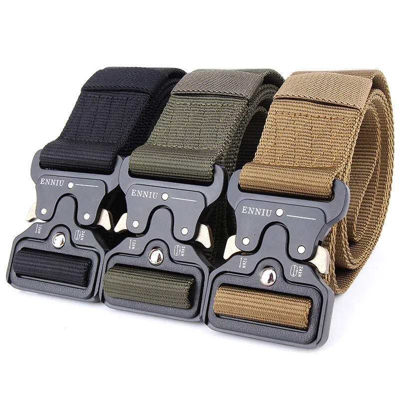 Men Army Tactical Belts Special Forces SWAT Military Equipment Army Belt US Soldier Combat Strap 10