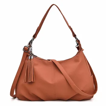 

Women Leather Handbags High Quality Female Soft Leather Shoulder Bags Vintage Tote Bag Female Sac A Main Ladies Hand Bag Bolsas