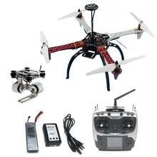 DIY RC Drone RFT Full Kit Assembled HJ 450 450F 4-Aixs with APM 2.8 Flight Controller GPS Compass & Gimbal AT9S Transmitter RX