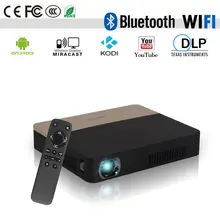 CAIWEI Pocket Portable 3D Movie DLP Projector 1080p WiFi Bluetooth Airplay Video Smart Proyector for Smartphone PC Digital TV