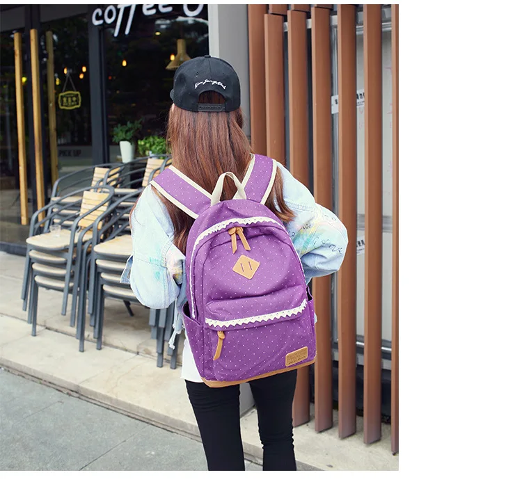 Для женщин рюкзак из парусины с принтом школьные сумки для подростков, рюкзак для девочек милый школьный Дети Карандаш Чехол 3 шт./компл