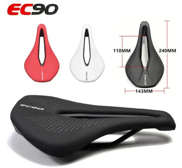 

EC90 Saddle Mountain bicycle saddle Road Bike Saddles Racing Saddle PU Breathable Soft Seat Cushion