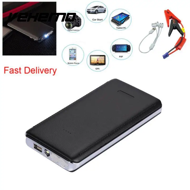 Vehemo Black Car Jump Starter Kit Car Power Kit Ultra-Thin Power Supply Jump Starter Kit DIY Booster Charger DIY without battery