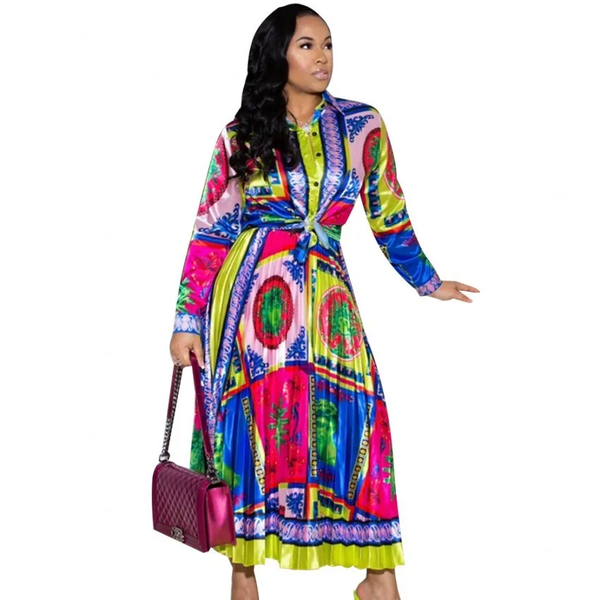 

DEAT 2019 Two Piece Set Women Summer Autumn Long Sleeve Blouse Maxi Skirt Matching Out Define White Outfits MF822
