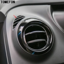 TOMEFON для Renault Captur 2013- ABS хром матовый глянцевый верхний кондиционер вентиляционное отверстие крышка отделка автомобиля аксессуары для укладки