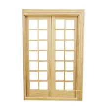 1/12 кукольный домик Миниатюрный DIY фитинг материал классическая французская дверь