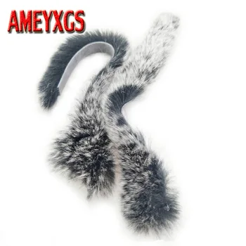 

1pair Rabbit Hair Bowstring Shock Absorber Damper Bow Sliencer Stabilizer for Compound Bow Recurve Bow LongBow Hunting Shooting