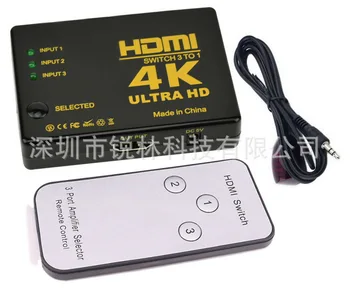 

100pcs HDMI Switch, 3 Port 4K*2K Switcher Splitter Box Ultra HD for DVD HDTV Xbox PS3 PS4