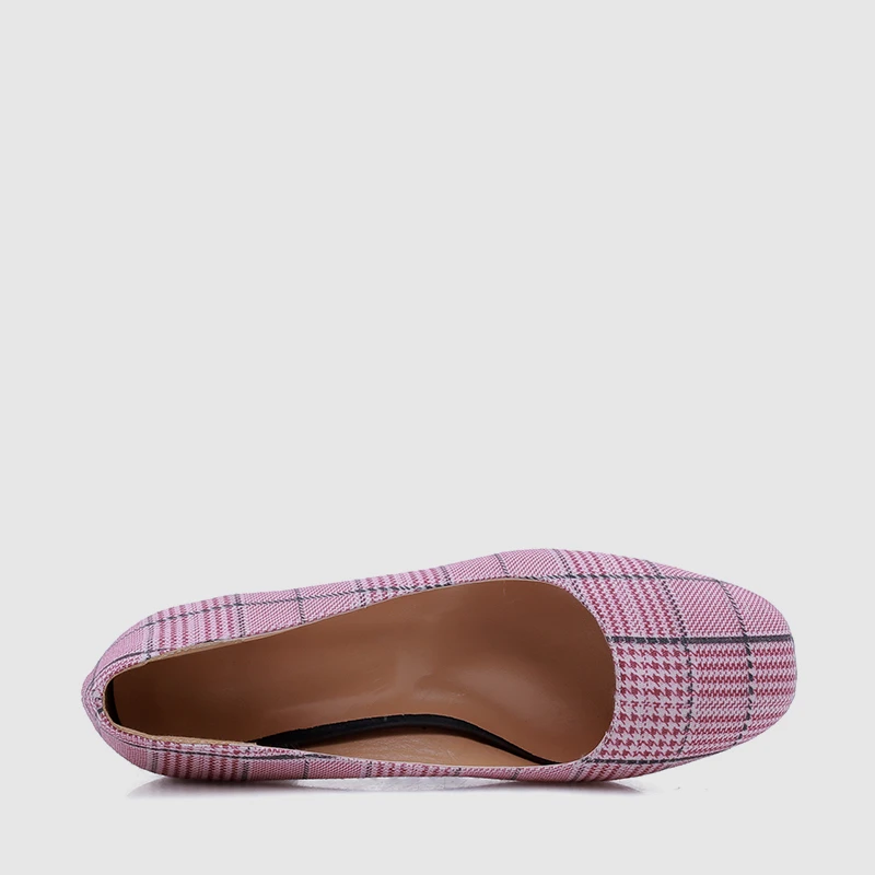 Travail La Plus Vichy Mode jaune 48 32 Med Noir Profonde Élégant Femme Pompes Lady Femmes Nouveau Bonjomarisa Taille Printemps Talons 2019 Chaussures Office rose Peu tvwnEzSHxq