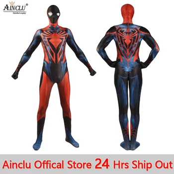 

Ainclu Game Spider Unlimited Costumes Men 3D Printed Skin Spider Cosplay Battlesuit Bodysuit Halloween for Adults CH