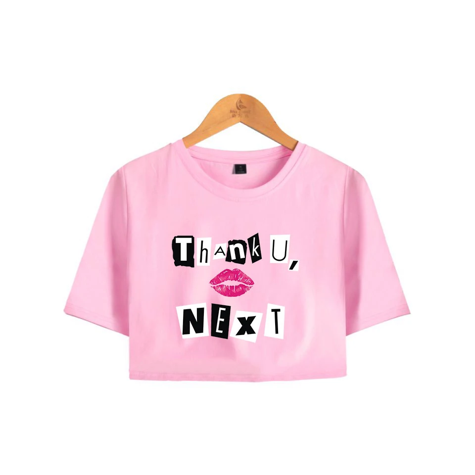 

FADUN TOMMY Ariana Grande Tops Crops Print Summer Shorts T-shirt Women Sexy Clothes 2019 Hot Sale Casual Harajuku Plus Size XXL