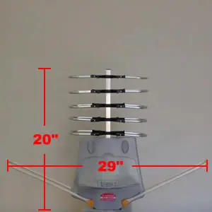 Открытый Водонепроницаемый HD ТВ цифровая антенна Yagi с VHF/UHF/FM tv