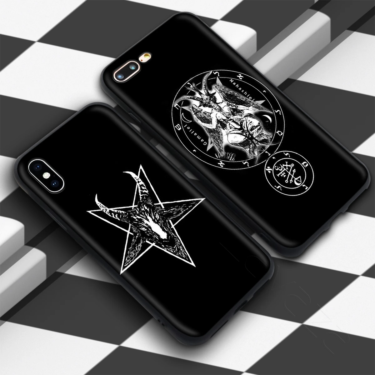 Чехол Lavaza Pentagram 666 Demonic Satanic для iPhone 11 Pro XS Max XR X 8 7 6 6S Plus 5 5S se