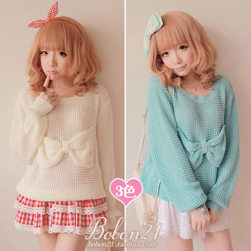 Princess sweet lolita sweater BOBON21 Cute pure wardrobe three ...