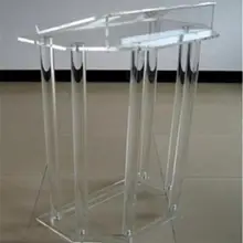 lectern Прозрачный современный дизайн дешевые акриловые Lectern говорить трибуна современный элегантный напольный