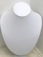 

SALE WHOLESALE 2X WHITE(or Black) Big 7*9" LEATHERETTE JEWELLERY NECKLACE DISPLAY STAND BUST-who111 Wholesale/retail Free ship