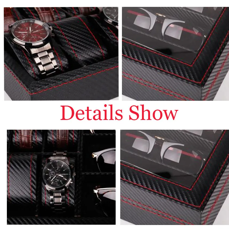 details box display watch sunglass