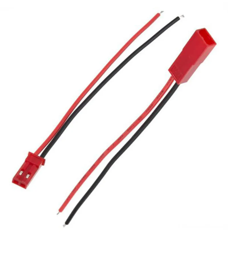 Adaptateur De Câble RC Pour Batterie - JST Femelle/mâle Vers JR Mâle/femelle - Couleur Rouge Et Noir