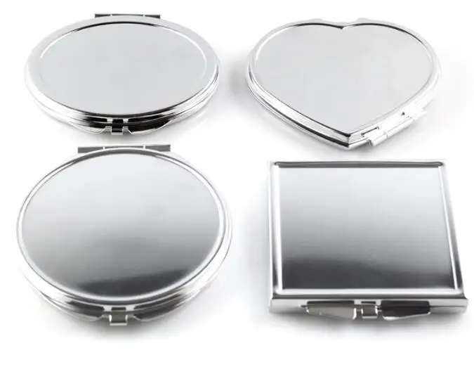 

1pcs Various Shapes Portable Folding Mirror Mini Compact Stainless Steel Metal Makeup Cosmetic Pocket Mirror For Makeup Tools
