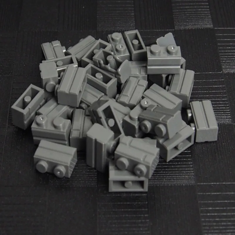 Online 1000 750 500 Uds. Piezas Legoing gris oscuro parte básica 1X2 MOC Ciudad casa pared bloques de construcción ladrillos juguete educativo para niños