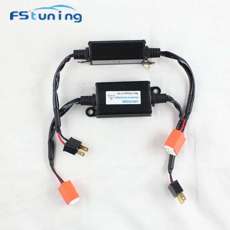 

FStuning Car H1 H3 H7 H11 9005 9006 HB3 HB4 LED Decoder Warning Canceller Error Capacitor load resistor canbus for led headlight