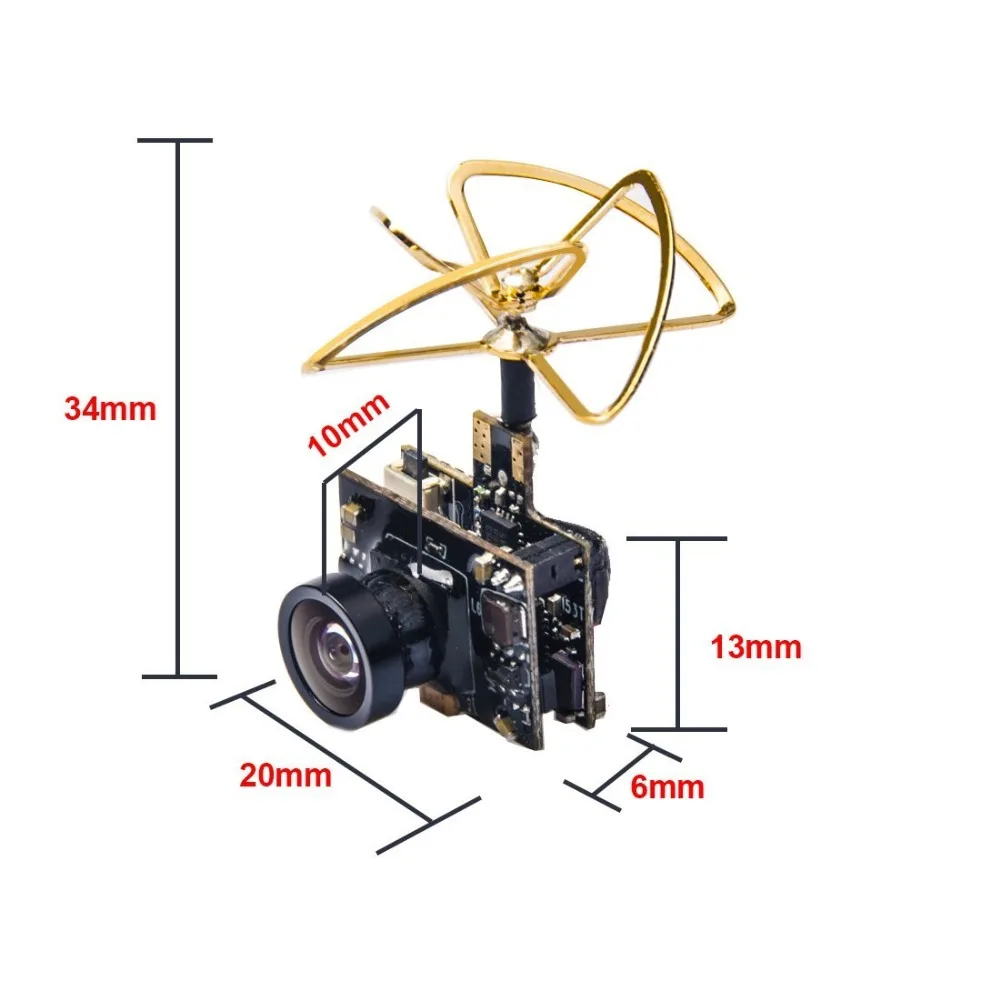 AKK A3 5,8G 40CH VTX 0/25 mW/50 mW/200 mW переключаемая 600TVL 1/3 Cmos микро AIO камера для FPV дрона как крошечные Whoop лезвия индуктивности