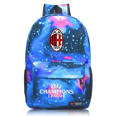 

2019 new mochila football Milan shoulder bag sports training backpack mochila mujer sac a dos school bags