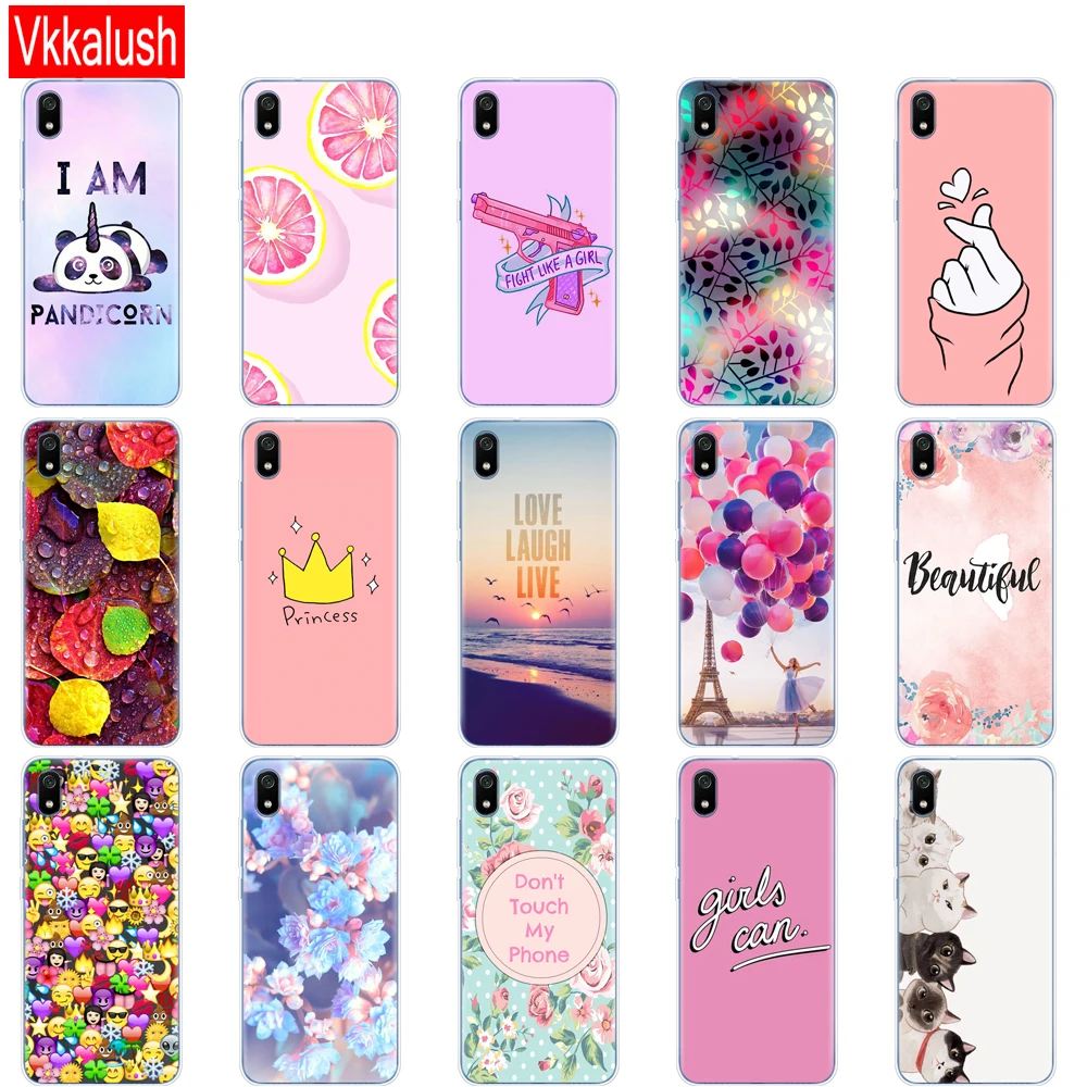 Silicon Case For Xiaomi Redmi 7a Cases Full Protection Soft Tpu Back Cover For Redmi 7 A Bumper Phone Shell Bag Coque