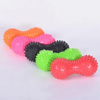 

1PC Durable PVC Stress Relief Body Hand Foot Spiky Massager Trigger Point Foot Pain Peanut Shape Massage Yoga Sport Fitness Ball