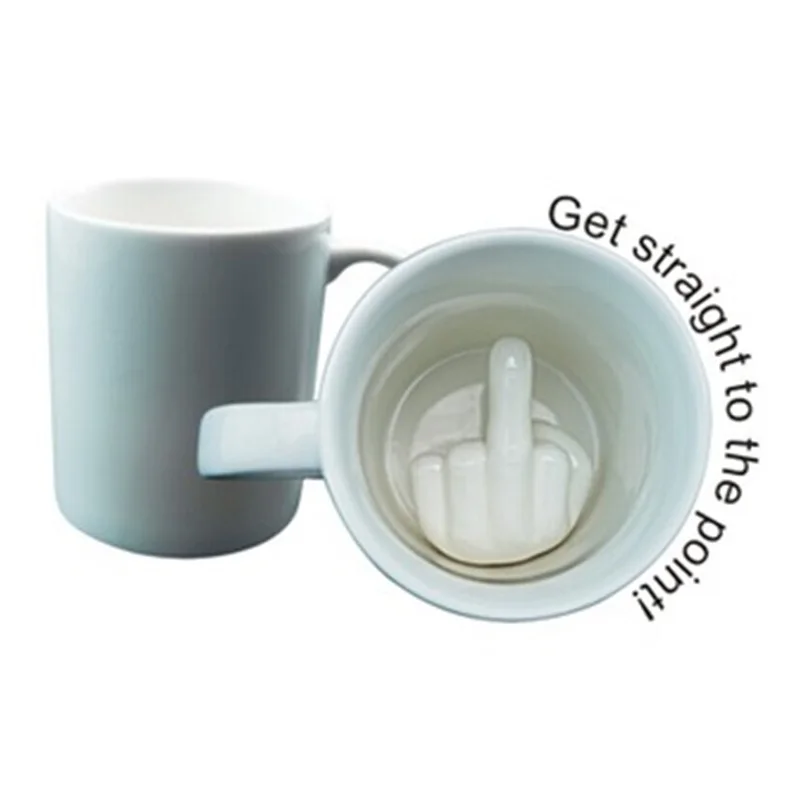 

Up Yours Mug Middle Finger Ceramic Mug Coffee Milk Cup
