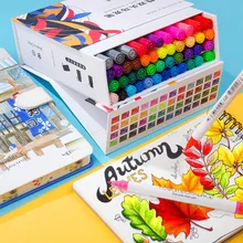 40/60 цветов на водной основе Маркер Набор стираемая анимация специальные цвета для детей начинающих искусство Акварельная ручка живопись