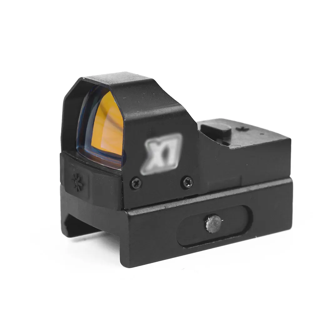 LUGER Red Dot Sight RMR тактический, Компактный Mid Dot Reflex Коллиматорный прицел для охоты на открытом воздухе страйкбол пистолет винтовка Оптический прицел - Цвет: Black