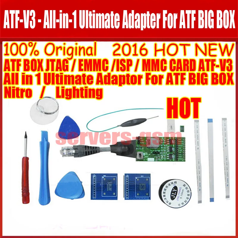 bilder für 2016 neue Original ATF-V3-All-in-1 Ultimative Adapter Für ATF BIG BOX/Nitro/Beleuchtung/unterstützt JTAG/EMMC/ISP/MMC bilder für 2016 neue Original ATF-V3-All-in-1 Ultimative Adapter Für ATF BIG BOX/Nitro/Beleuchtung/unterstützt JTAG/EMMC/ISP/MMC