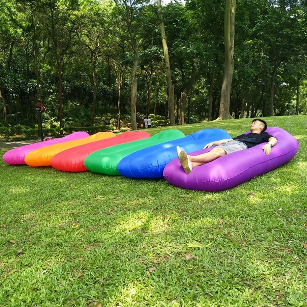 

Folding Inflatable Sofa Fast Inflatable lounger lazy bag sofa High Quality Outdoor Sleeping bag Relax Air Sofa bed bag air chair