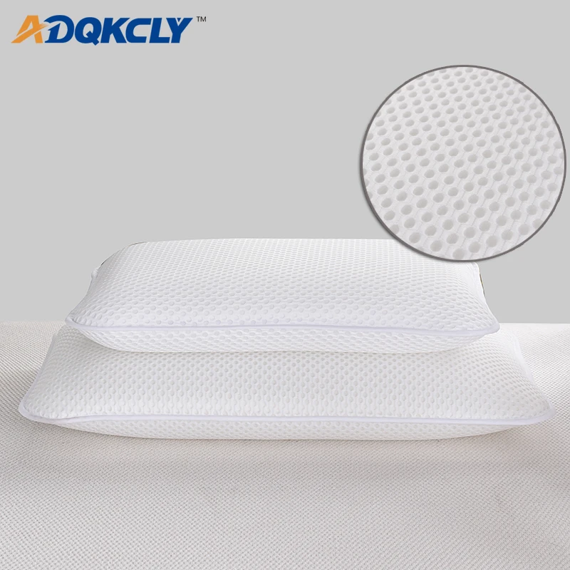 

ADQKCLY Mesh Style Soft Neck Pillow 3D Polyester Filler Breathable Rectangle Shape Pillow 30*50/40*60/48*75cm Washable Pillows