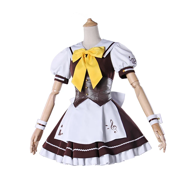 

COSPlAY Kagamine Rin Sister cafe maid outfit boy/girl Cos Clothes
