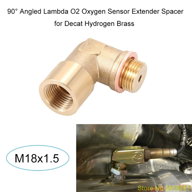 

New Oxygen Sensor Extender O2 90 Degree Angled Bung Extension Spacer Tube M18 x 1.5 Drop Shipping Support