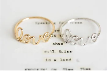 

Fashion Accessories Love Letter Ring Finger Ring