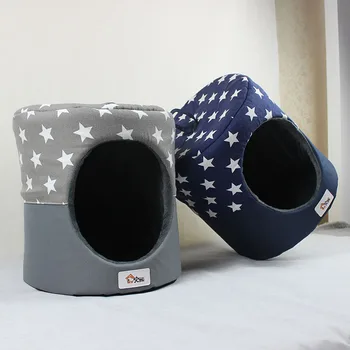 

Cylindrical Pet Dog Cat Cushion Sofas Beds Washable Soft Dog House Bed For Small Middle Dogs Warm Puppy Nest Shell kennel