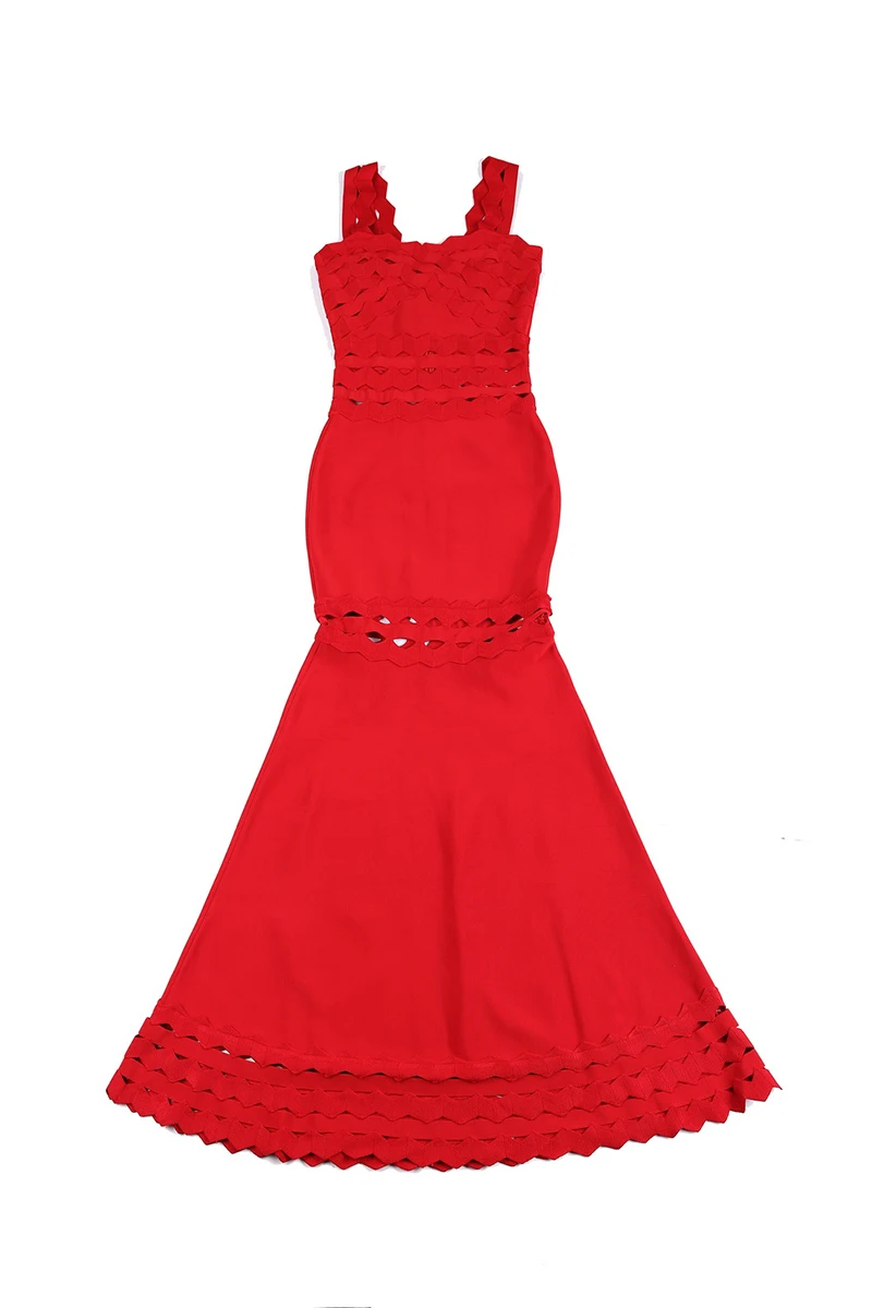 ShejoinSheenjoy New Arrival Summer Long Bandage Dress Chic Sexy Red Sleeveless Tank  Celebrity Party Dress Women Maxi Dresses (3)