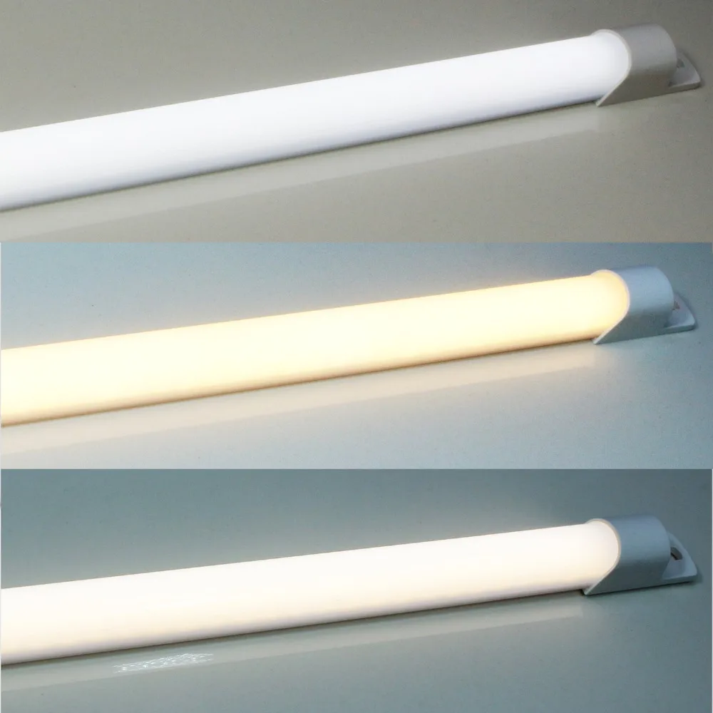 

50cm AC Plug LED Under Cabinet Night Light Two-color switchable 220V Rigid Strip Bar Light for Kitchen desktop Wall Lighting