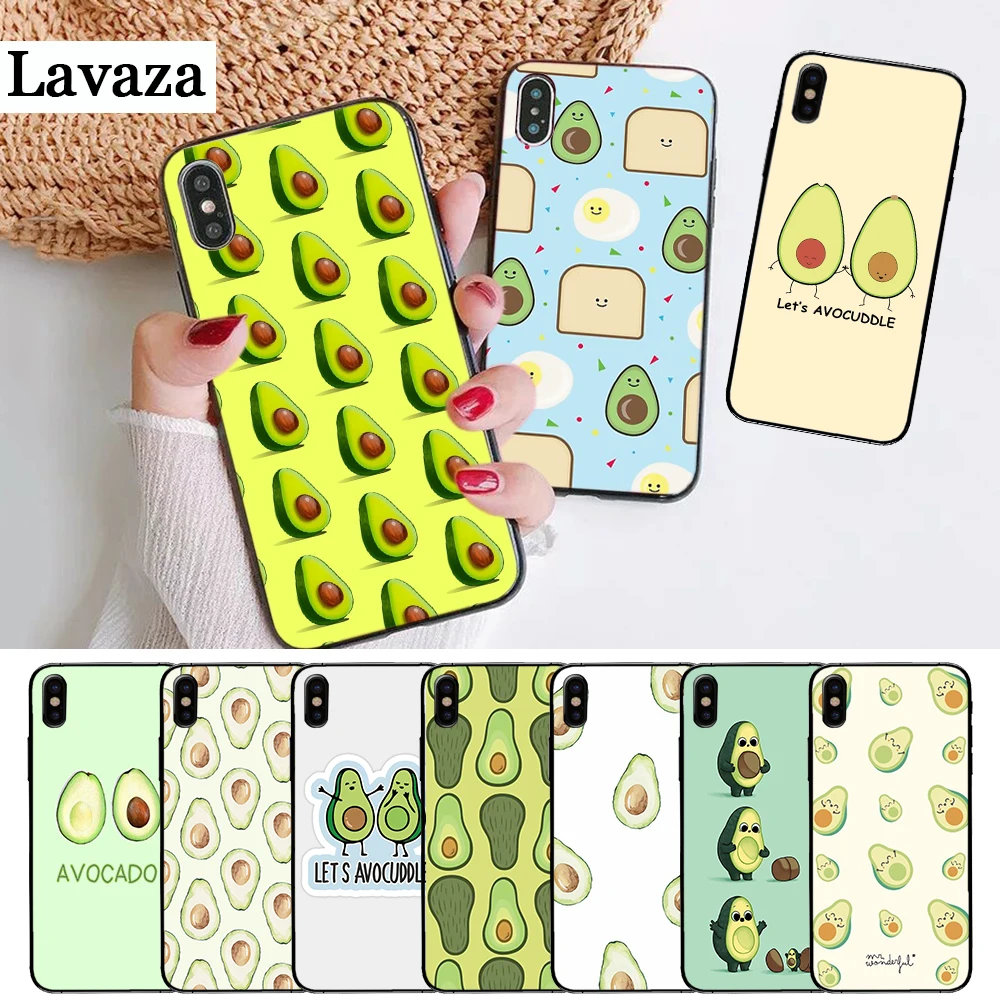 

Lavaza avocado Accessories Silicone Case for iPhone 5 5S 6 6S Plus 7 8 X XS Max XR