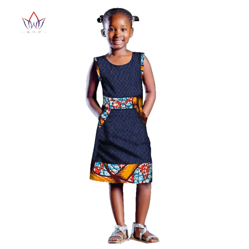 Одежда для девочек в африканском стиле; детская традиционная Дашики; хлопковые платья; платье для девочек с принтом в африканском стиле; летнее платье; no BRW WYT241