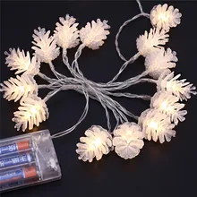 Теплый светодиодный Белый светодиодный струнный свет декоративный постоянно Яркий светящийся светильник струнные огни набор струнных огней открытый 40JA10