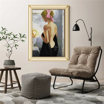 

Bathing Paintings DIY Hand Made Crafts Needlework Accessories Counted Printed On Canvas Cross Stitch Schemes Embroidery Sets