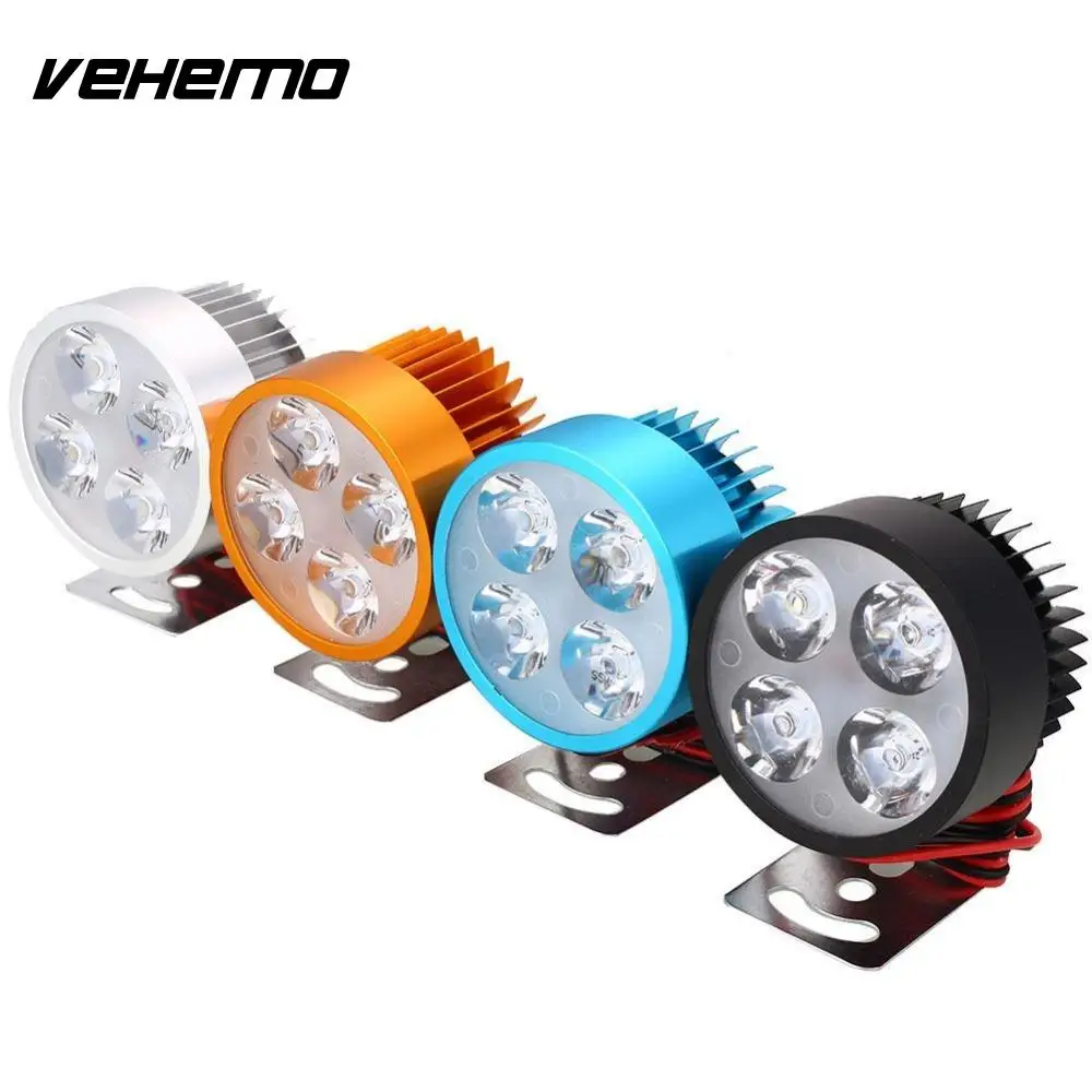 Vehemo Super Bright Universal Motorcycle E Bike Led Headlight Headlamp Scooters Spotlight Front Dc 12V Driving Spot Head Light huismerk kopen in de aanbieding Vehemo Super Bright Universal Motorcycle E Bike Led Headlight Headlamp Scooters Spotlight Front Dc 12V Driving Spot Head Light huismerk kopen in de aanbieding